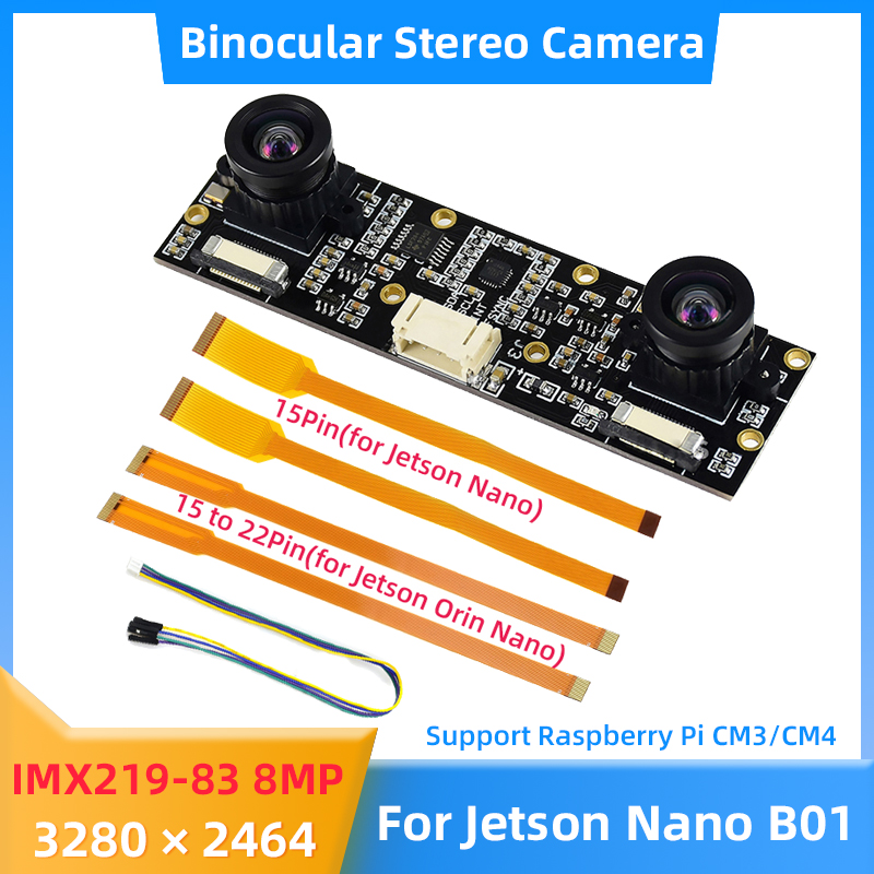 Pi Camera Module - Cámara Binocular IMX219 de 8MP para