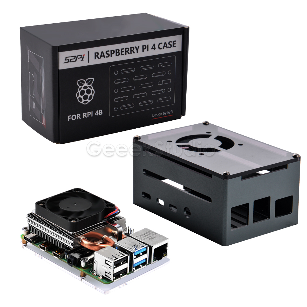 Pi 4 Case - Ventilador de refrigeración de torre de