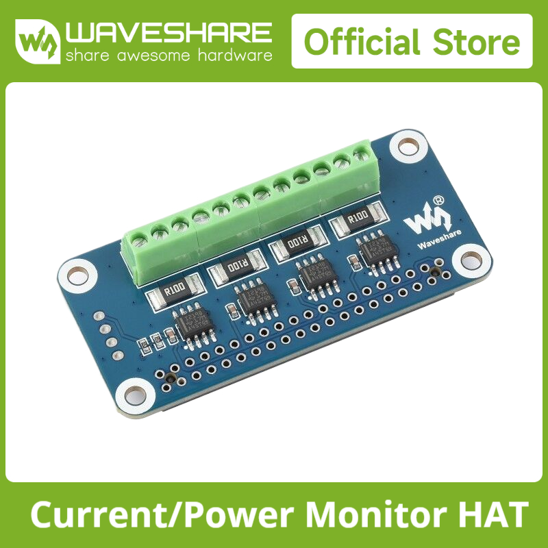 Raspberry Pi 4 - Waveshare Monitor de corriente/voltaje/potencia de 4