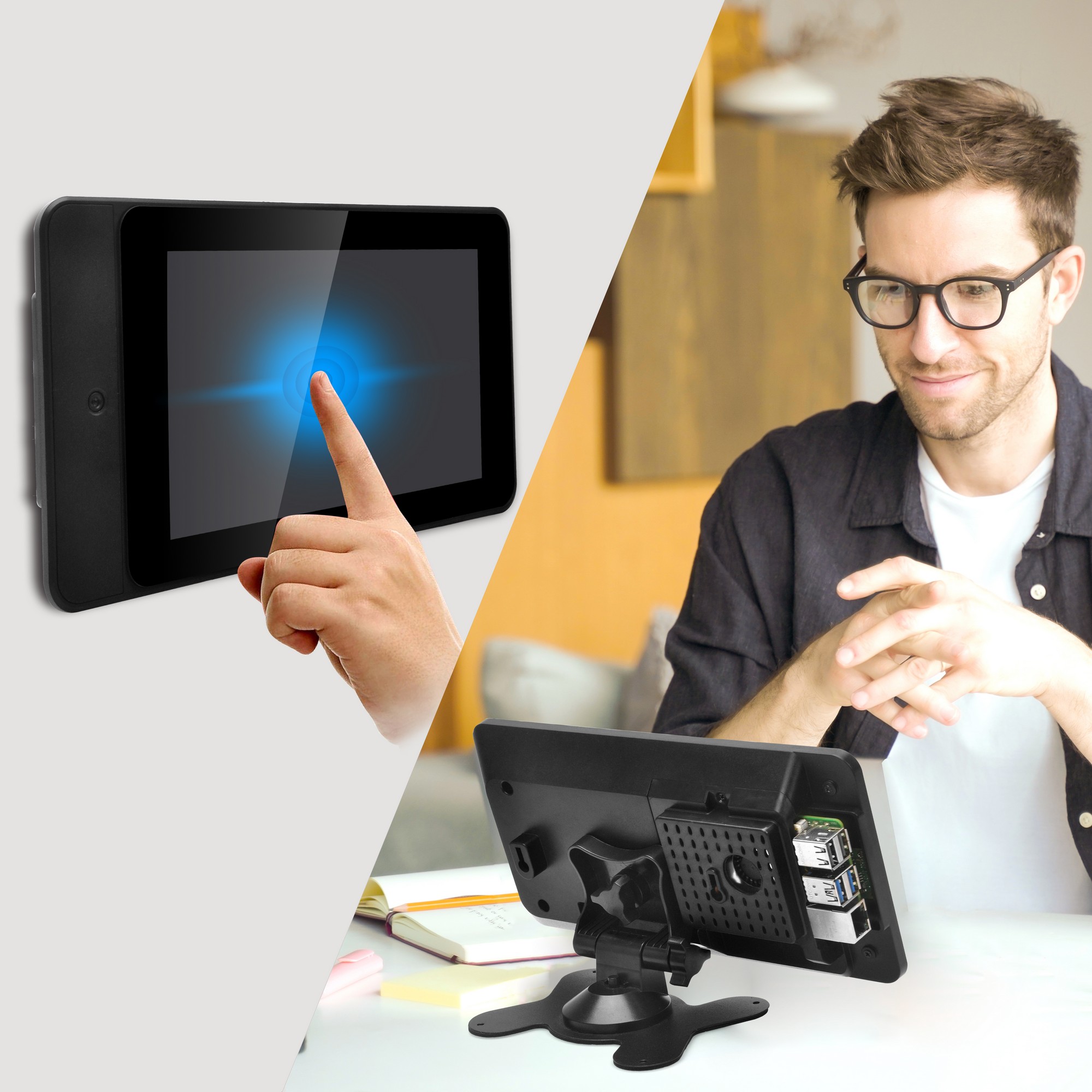 Estuche OSOYOO PiStudio con Pa - Pi 4 Case reseña y precio