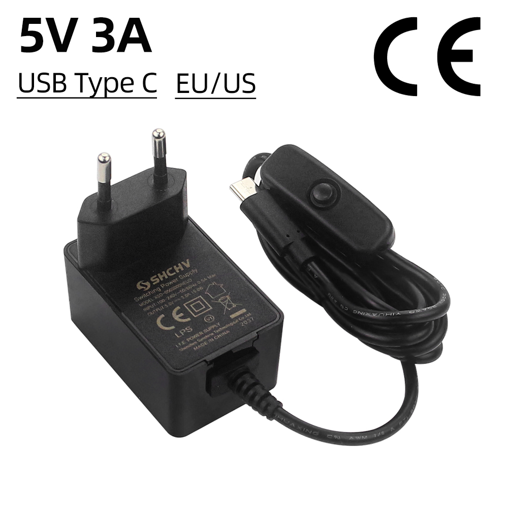 Raspberry Pi 5V 3A Fuente de a - Pi Power Supply reseña y precio