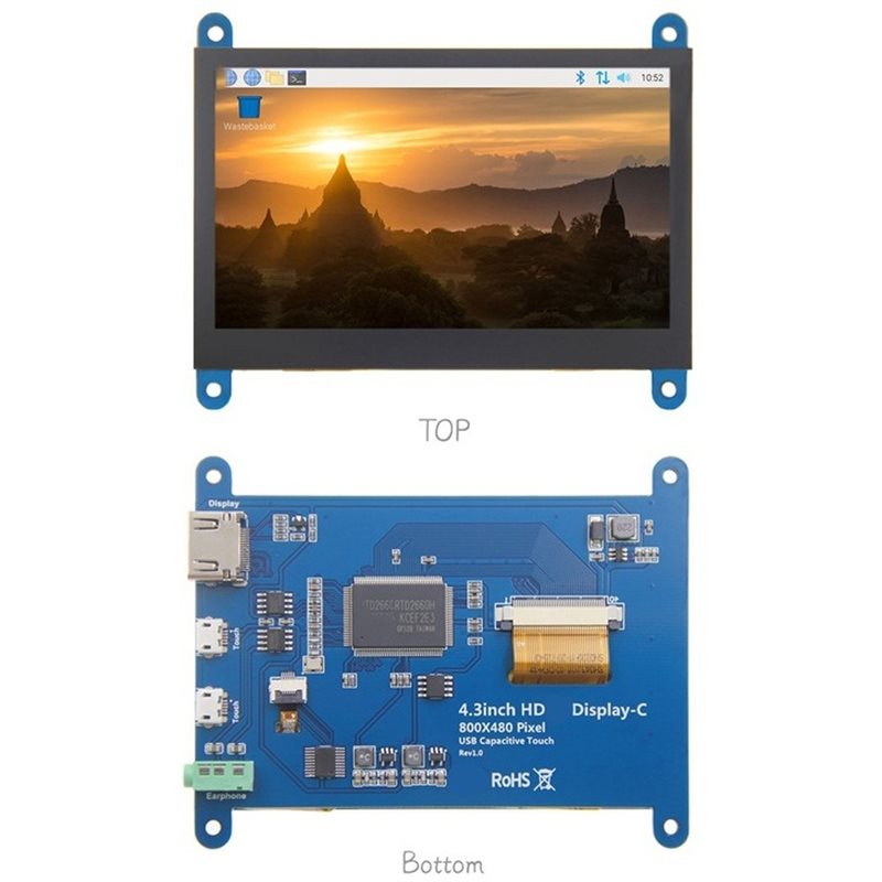 Pantalla LCD de 4.3 pulgadas c - Pi Zero reseña y precio