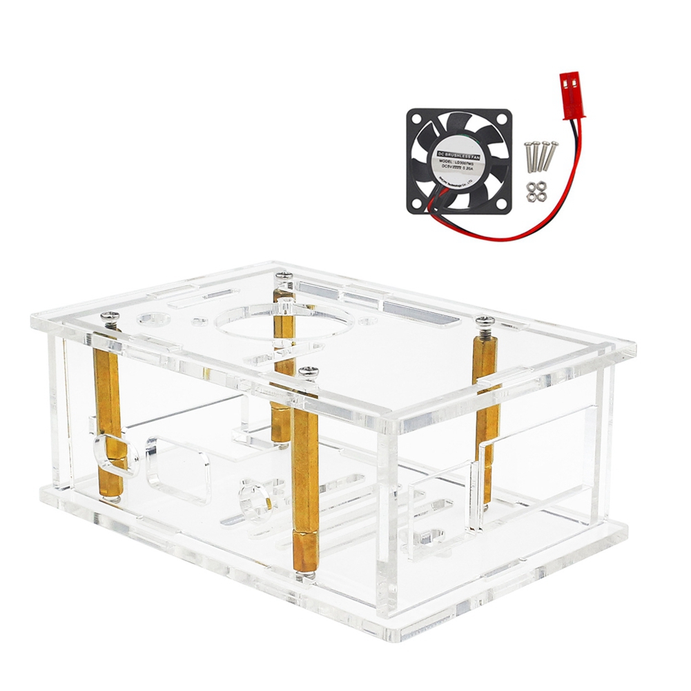 Caja acrílica ABFN con ventila - Pi 4 Case reseña y precio