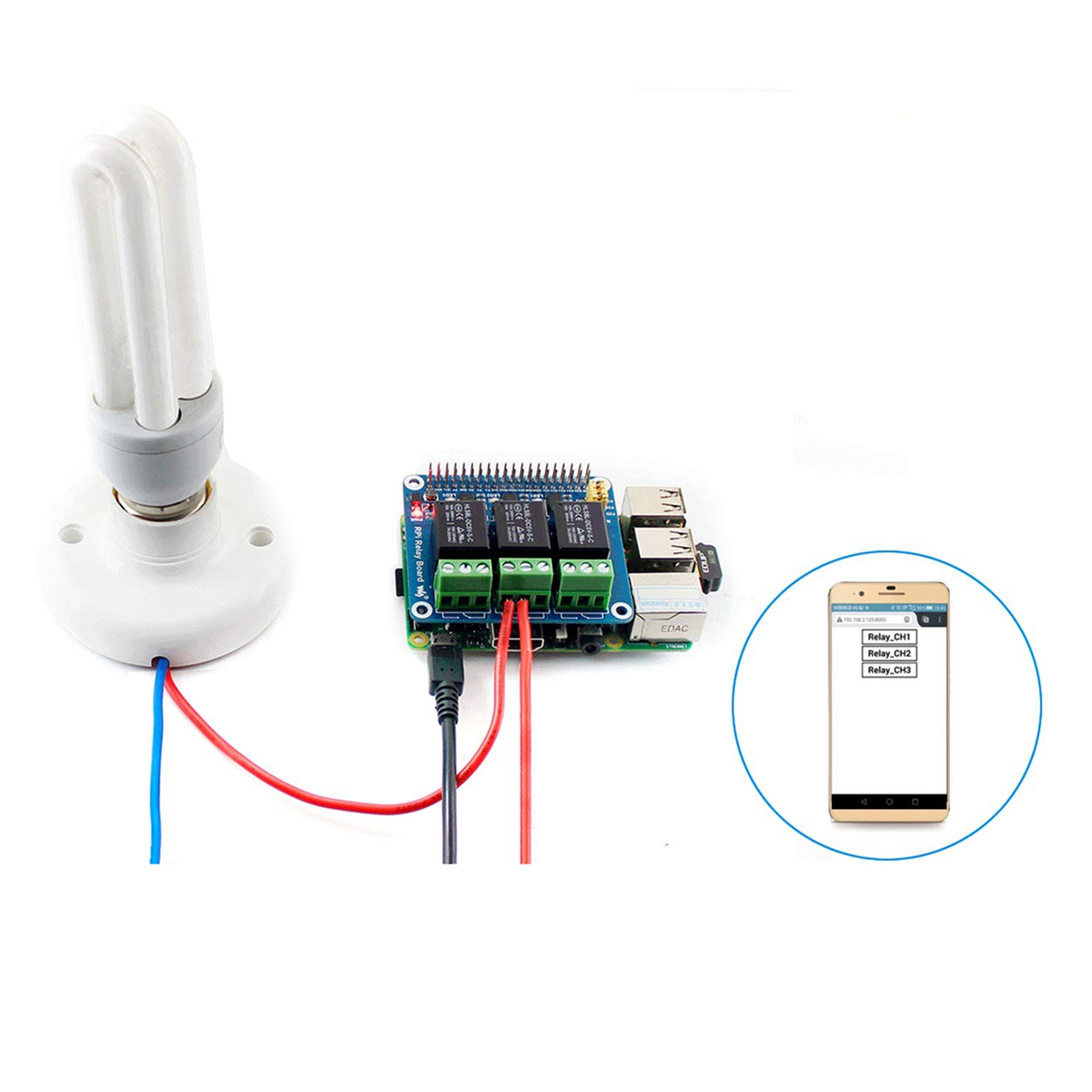 Waveshare Módulo de Relé de 3  - Pi Zero reseña y precio