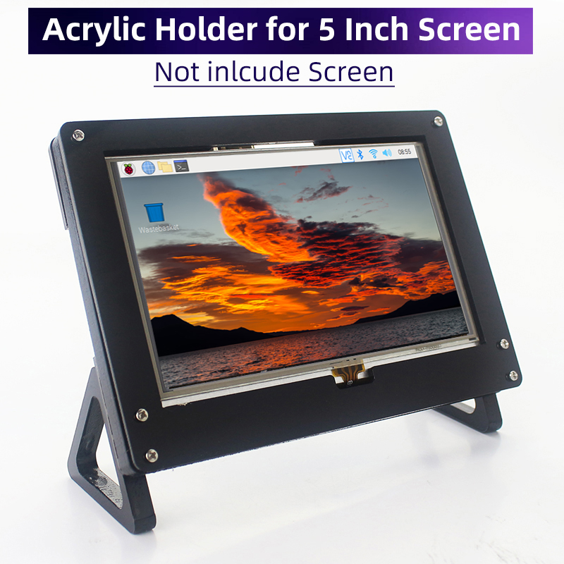 Soporte de acrílico para panta - Pi 5 Case reseña y precio
