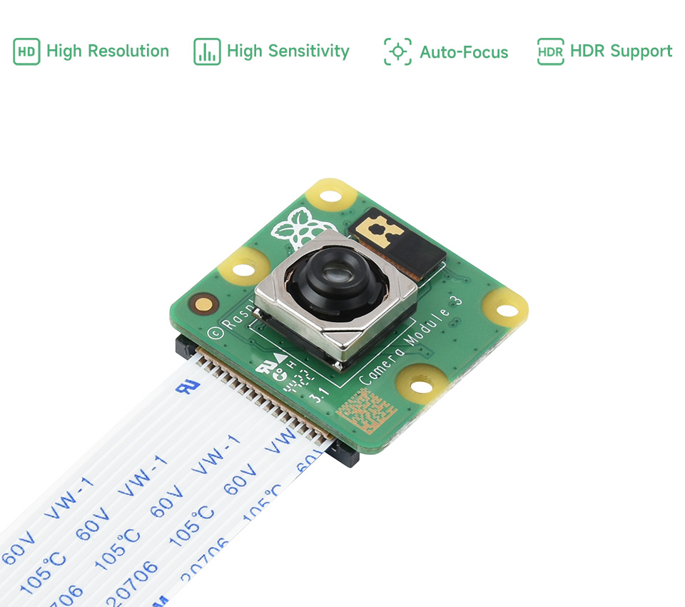 Módulo de cámara 3 cámaras 12M - Pi Camera Module reseña y precio
