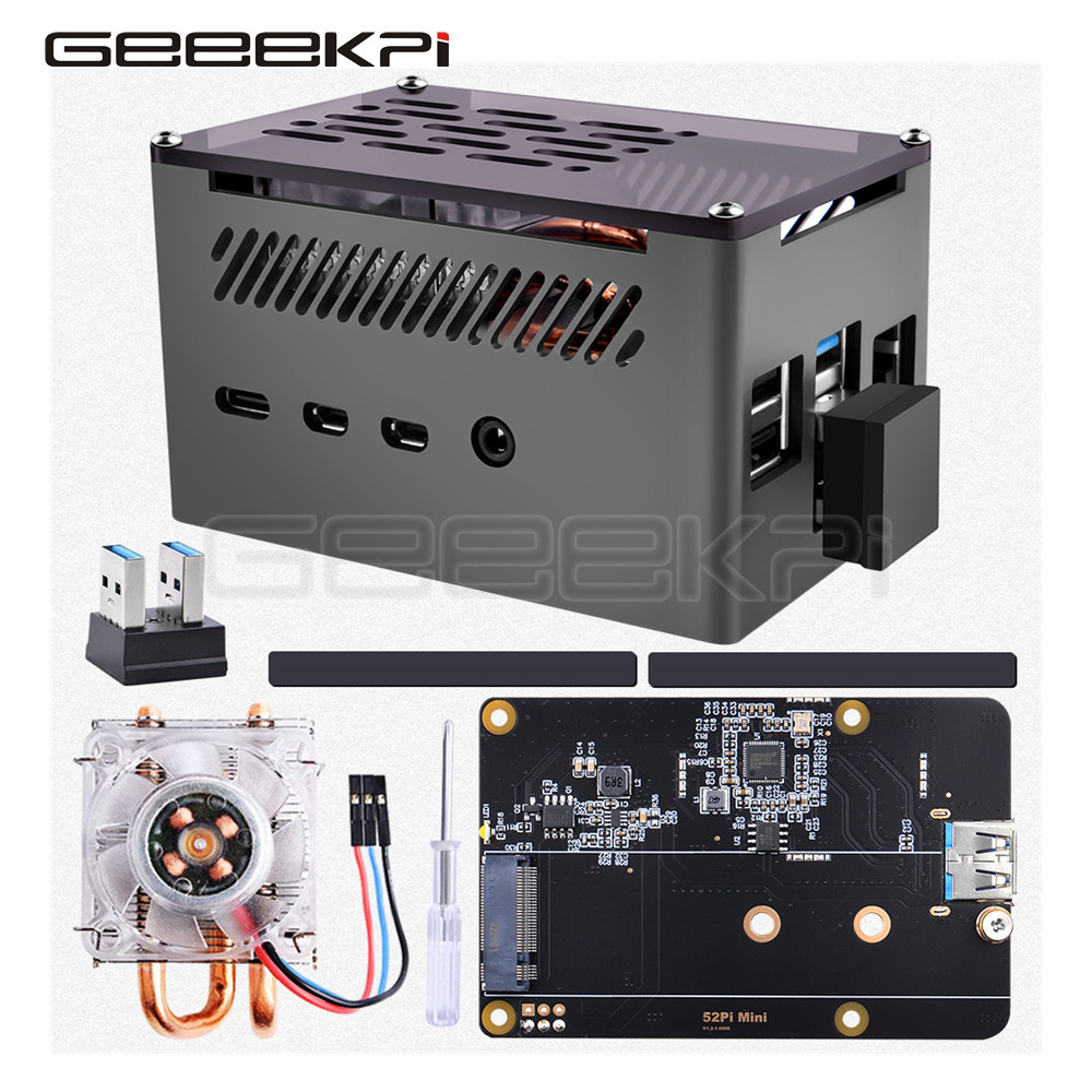 GeeekPi Caja de ladrillo de al - Pi 4 Case reseña y precio