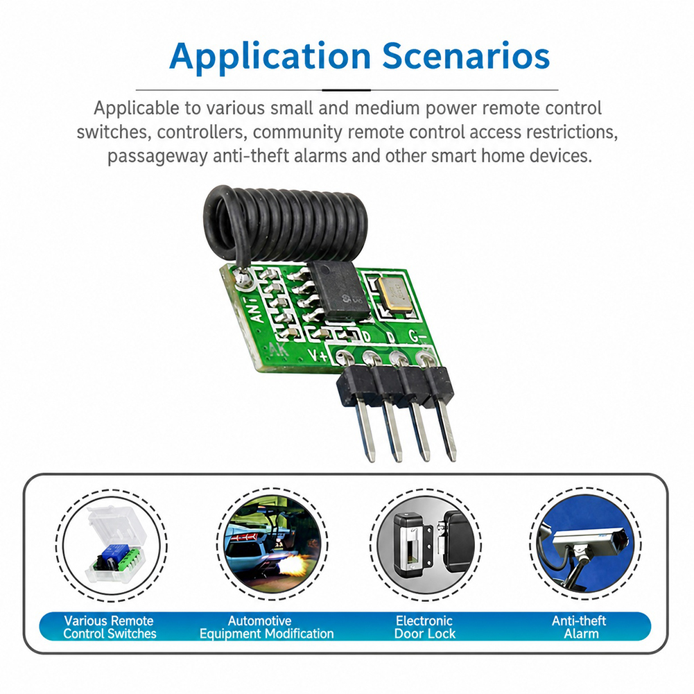 Módulo Receptor RF Superhetero - Arduino Kit reseña y precio