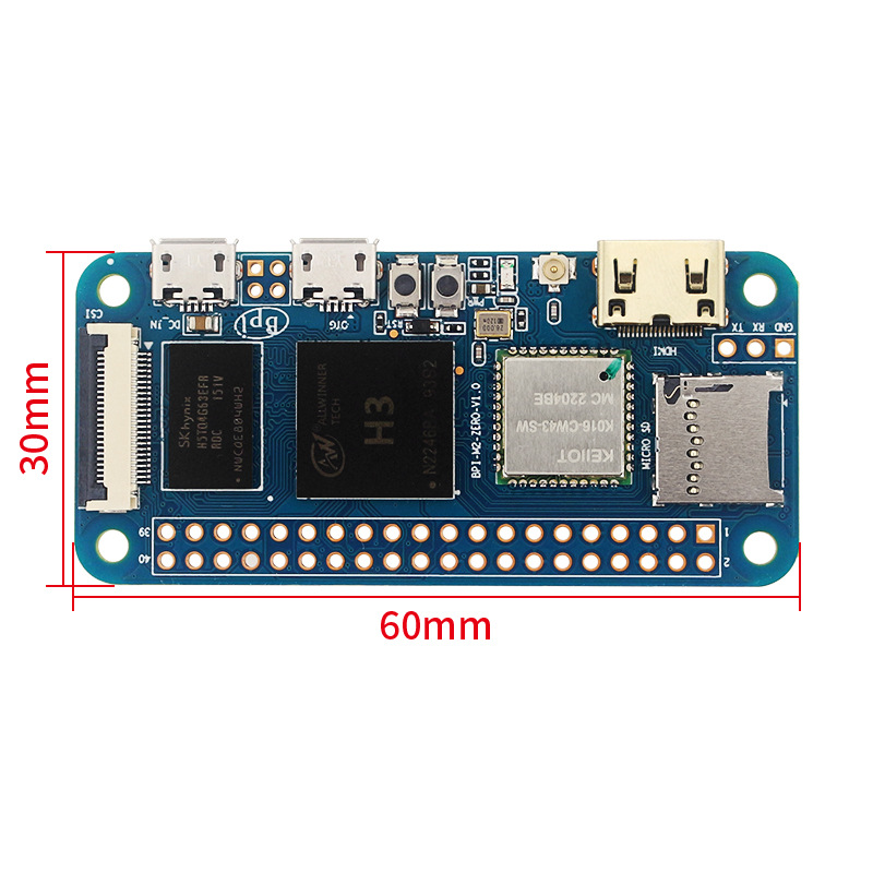 Banana Pi-M2 Zero H3, miniorde - Pi Zero reseña y precio