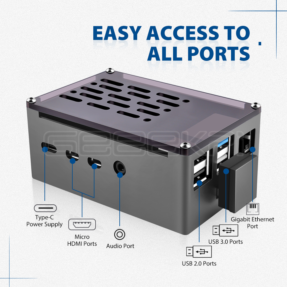 GeeekPi Caja de ladrillo de al - Pi 4 Case reseña y precio