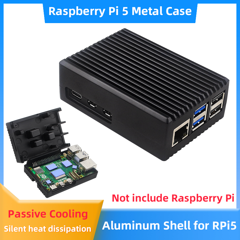 Carcasa de Aluminio para Raspb - Pi 5 Case reseña y precio