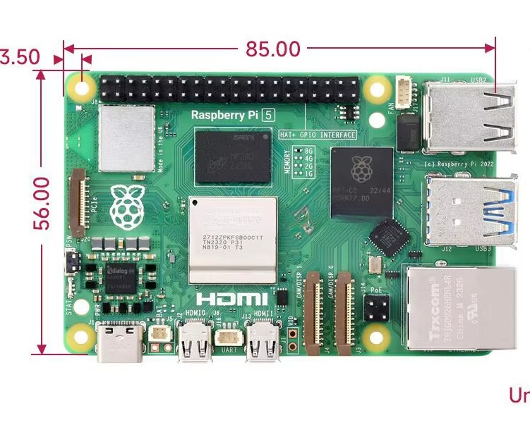 Raspberry Pi 5 con Procesador  - Raspberry Pi 5 reseña y precio
