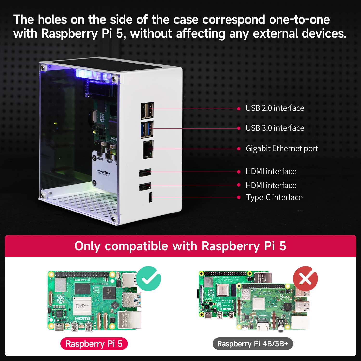 Kit protector de carcasa Raspb - Pi 5 Case reseña y precio