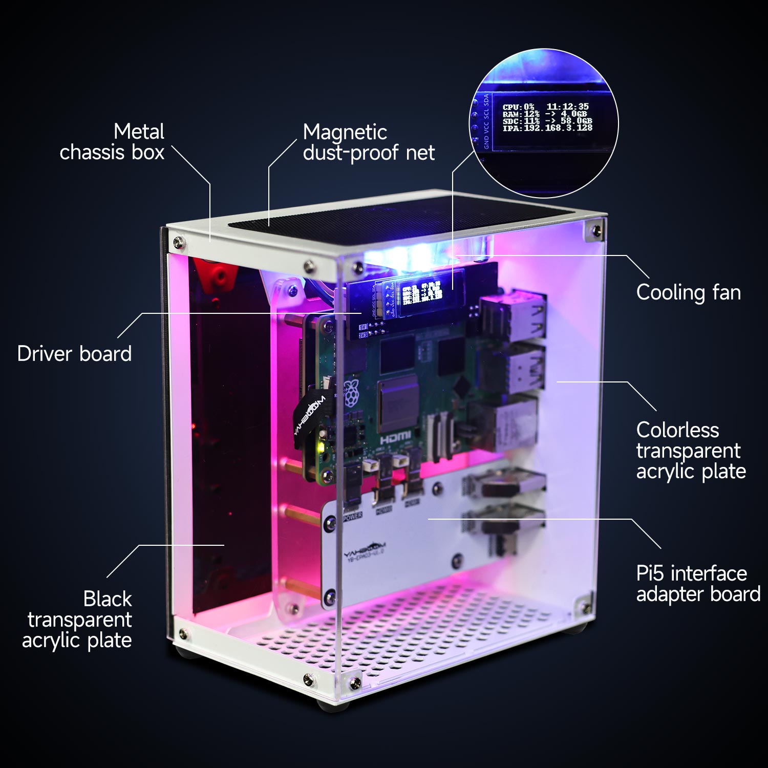 Kit protector de carcasa Raspb - Pi 5 Case reseña y precio