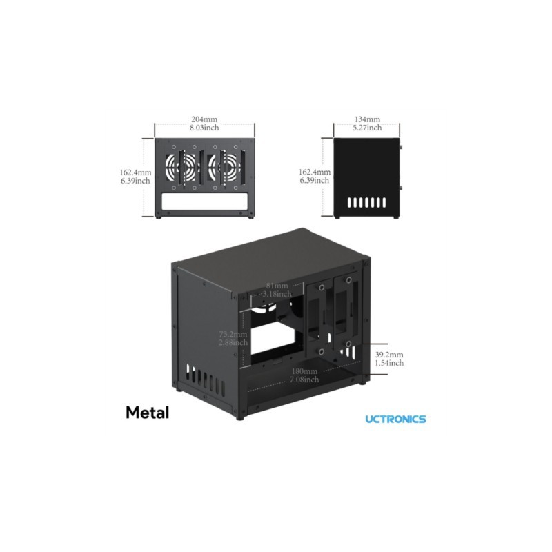 Caja para Raspberry Pi de UCTR - Raspberry Pi 4 reseña y precio